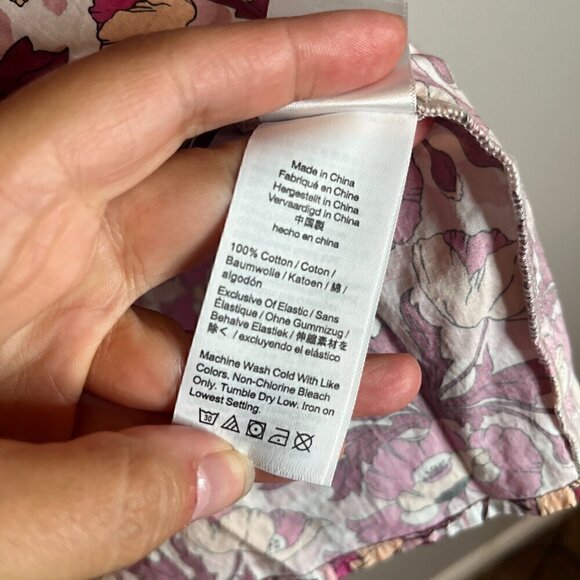 J.Crew Smocked button-back top in Liberty Fabric Butterfield Poppy - Picture 5 of 6